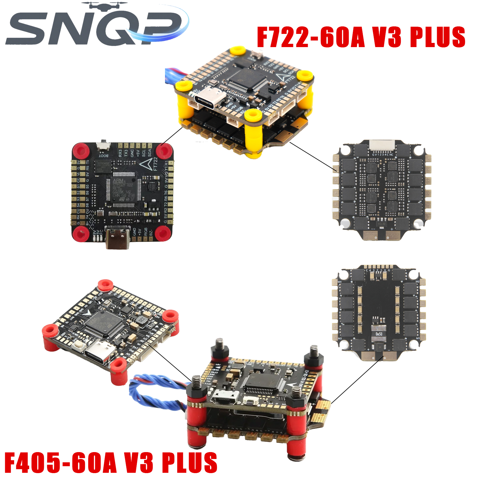 Drone Flight Controller - F405/F722 Triple Flight Controller + 60A