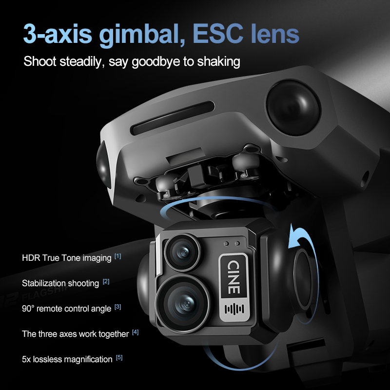 8K 3 Axis Gimbal Brushless 7.2 - Drone Gps Mount reseña y precio