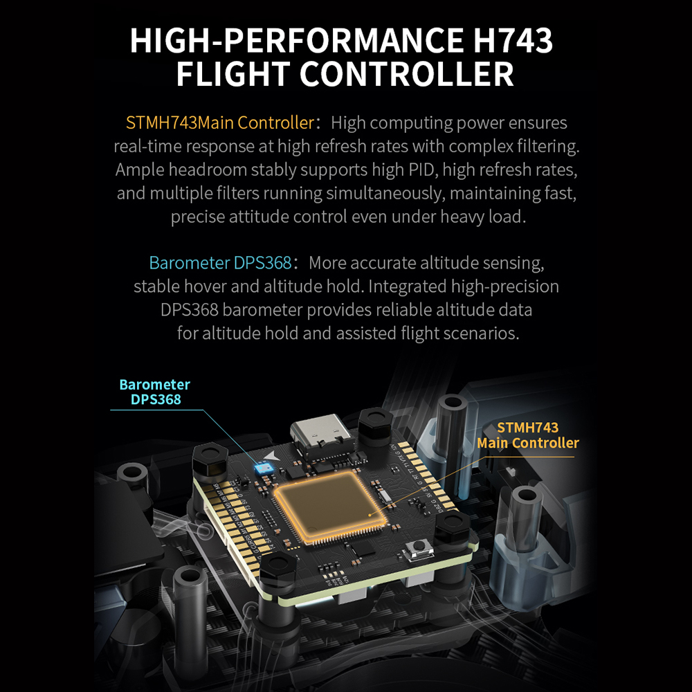 Axisflying H743 PRO Flight Con - Drone Flight Controller reseña y precio