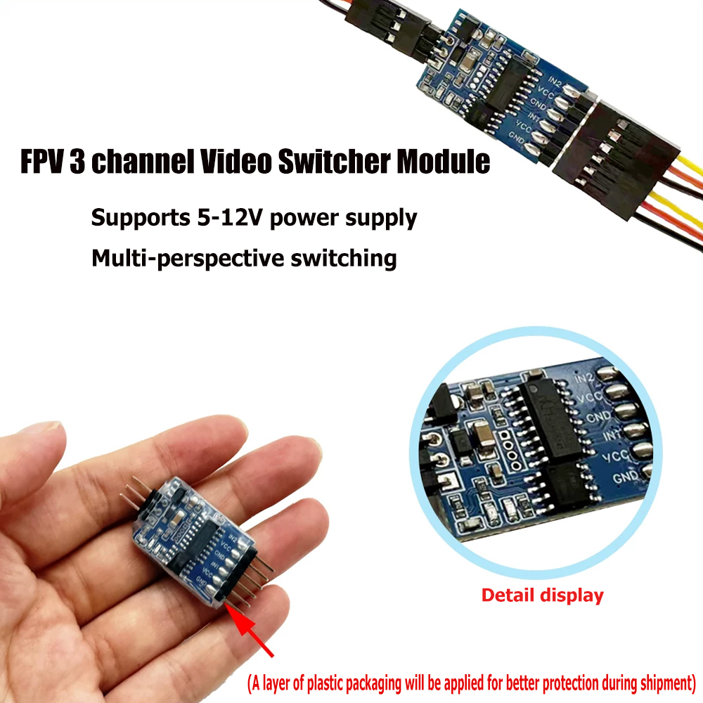 5.8G 3 Channel Video Switcher  - Drone Camera reseña y precio