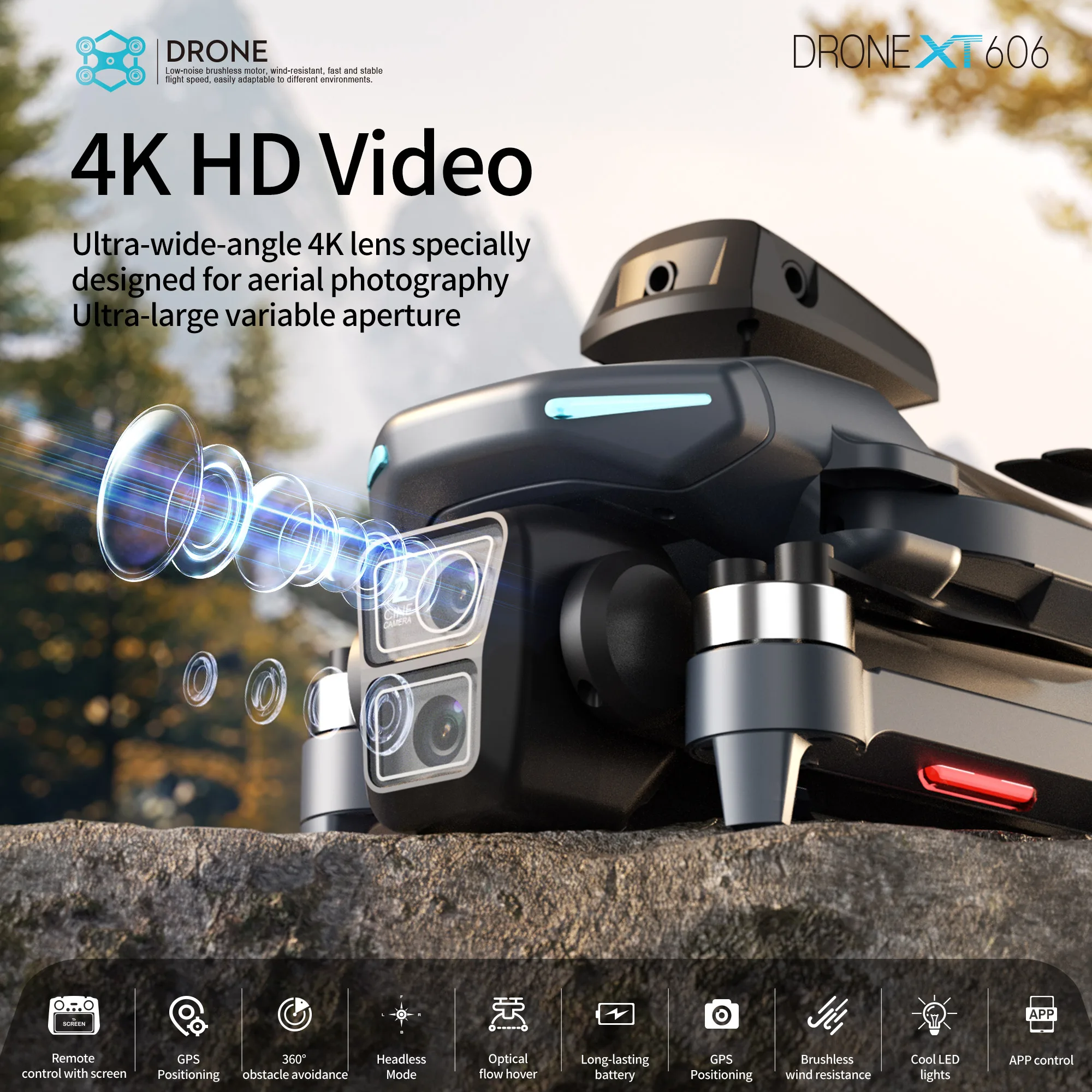 Lenovo XT606 MAX GPS Drone 4k  - Drone Gps Mount reseña y precio