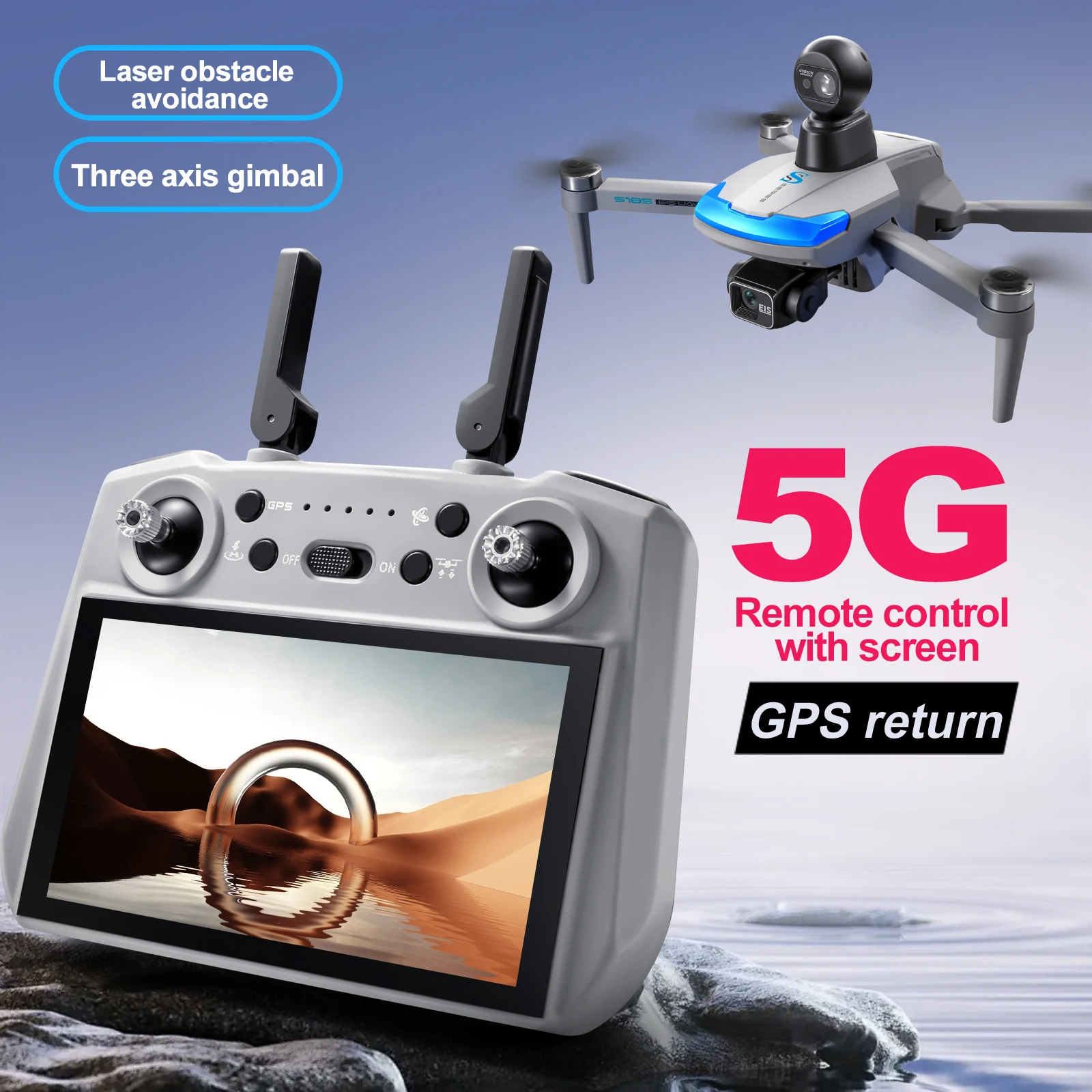 S185 Professional Drone 2.7K H - Drone Gps Mount reseña y precio