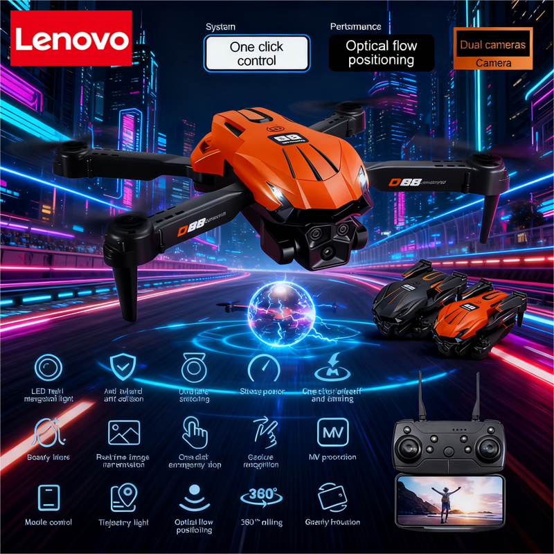 Lenovo D88 Drone 8K Aerial HD  - Drone Gps Mount reseña y precio