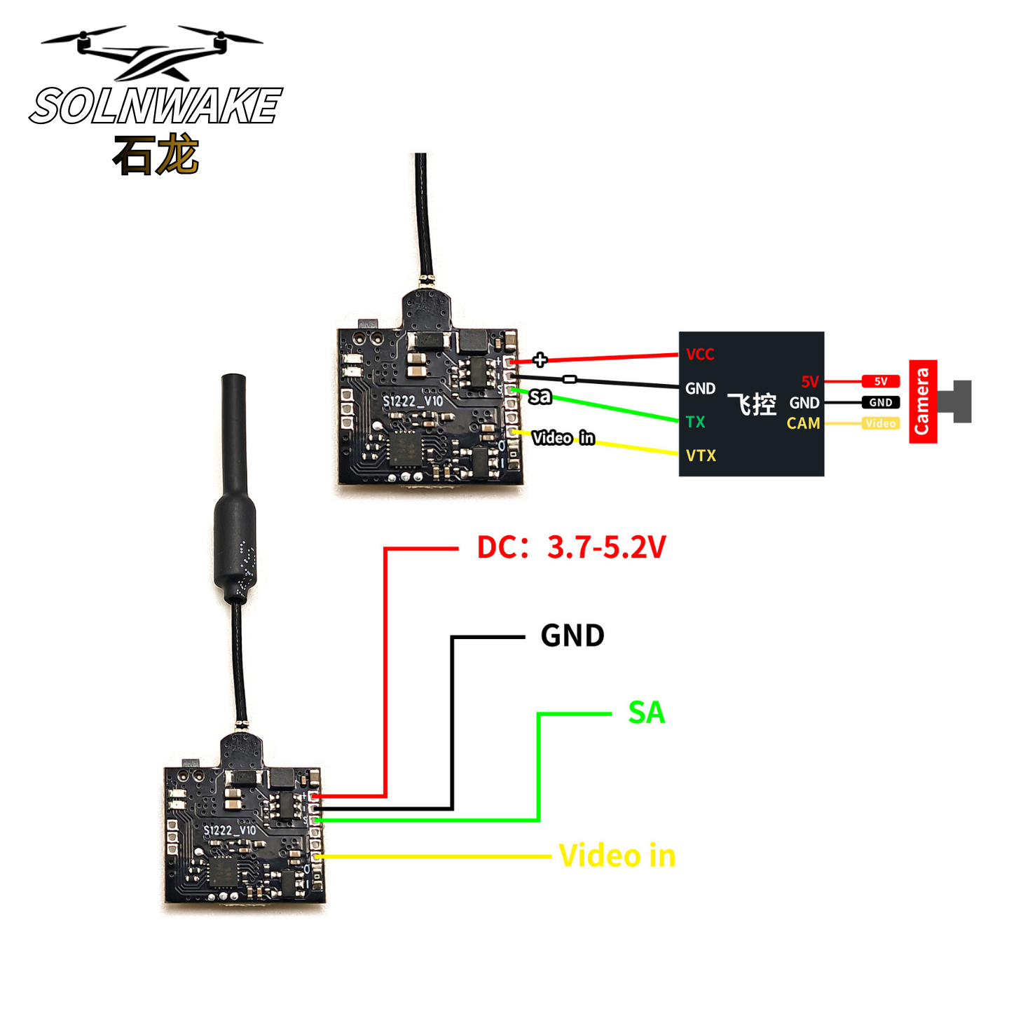 SLONWAKE Nano 5.8G 48CH 200mW  - Drone Frame reseña y precio