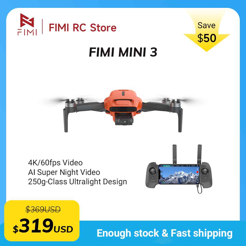FIMI MINI 3 Camere drone 4K 60 - Drone Gps Mount reseña y precio