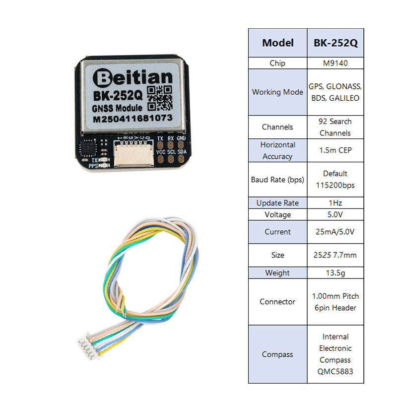 Beitian BK-252Q GPS GNSS Modul - Drone Compass reseña y precio